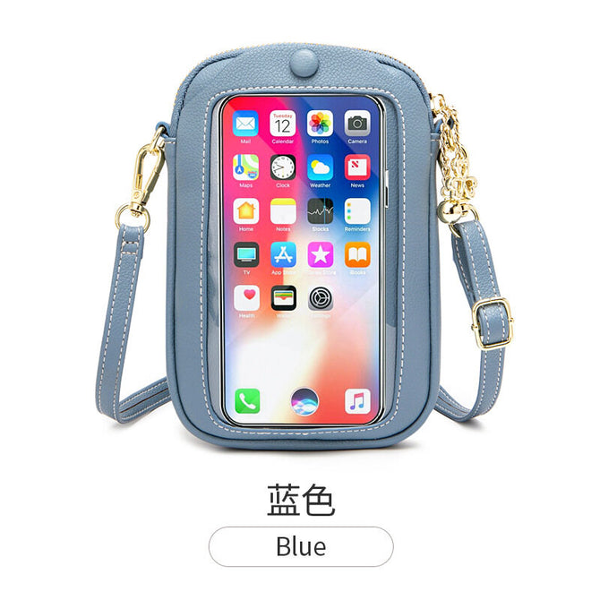 Summer touch screen mobile phone bag female 2022 new Korean version of the female bag mini shoulder messenger bag touch screen small bag SJ630