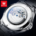 Olevs Men's Watch Starry Hollow Automatic Mechanical Watch Men's Watch Men's Watch