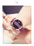GUOU 8082 Fashion Retro Leather Belt Watch Waterproof Calendar Women's Watch Roman Quartz Watch Women