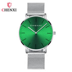 CHENXI Watch Student Simple Ultra-Thin Fashion Couple's Watch Douyin Mesh Strap Watch Men's and Women's Wrist Watch CX-076h