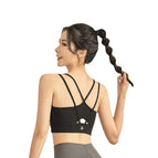 Yoga sports Bra Cross Beauty Back Exercise women Summer New Medium Tenacity Yoga Fitness Running running dancing Spaghetti Strap Sports Bra
