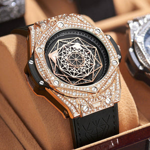 ONOLA ON3815 Fashion Full Diamond Diamond Ladies Watch Men's Waterproof Quartz Watch