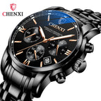 CHENXI New Student Steel Belt Sports Watch Men's Waterproof Luminous Watch Quartz Watch CX-911