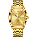 OLEVS OLEVS5528 men's watch barrel shaped business authentic calendr men's casual watch