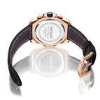 Megir Watch Men's Large Dial Multi-Function Timing Leather Sports Quartz men Watch 2122
