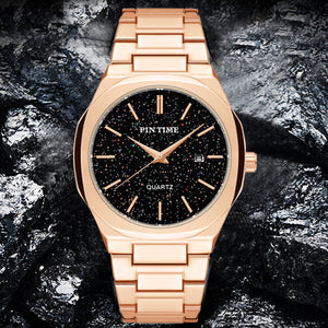 PINTIME Watch Men's Starry Fashion Business Casual Men's quartz Watch 2623