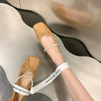 Women shoes Sheii Square Toe Bow Pearl Rhinestone Chain Mary Jane Shoes office lady casual shoes N1-105