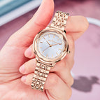 New Waterproof Watch Women Stainless Steel Butterfly Snap Buckle Fashion Small and Exquisite Ladies Watch K-8022L