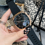 TICTOC Korean fashion women's watch women's ins large dial square rubber band neutral women's Watch