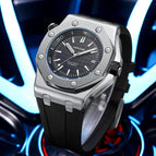 KIMSDUN men's watch Three-pin fully automatic mechanical watch fashion luminous waterproof men's casual watch K-1221A (ready stock)