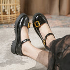 2022 new Mary Jane women's shoes platform uniform single shoes Japanese college retro Lolita small leather shoes