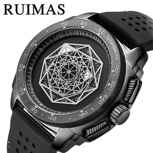 Remus RUIMAS Men's Watch Fashion Trend Sports Waterproof Silicone Quartz Watch 554