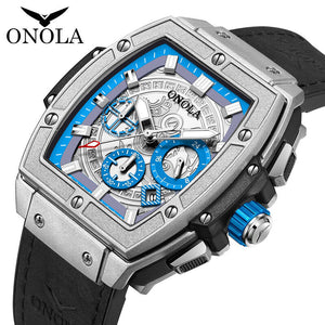 ONOLA ON6819 Men's Watch fashion barrel-shaped multi-function quartz men's watch waterproof luminous men's watch
