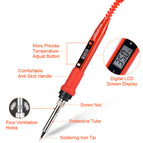 JCD 908S 220V 80W LCD Electric Welding Soldering Iron Adjustable Temperature Solder Iron With Soldering Iron Tips