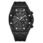 ONOLA ON6805 Fashion Sports Men's Watch Silicone Band Waterproof Multifunctional Quartz Watch Men