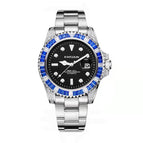 KIMSDUN new diamond-encrusted green water ghost automatic mechanical watch fashion luminous men's watch waterproof watch K-1268A steel