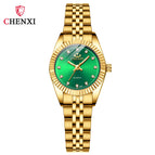 CHENXI Men's Women's Watch Waterproof Business Watch Female Men's Gold fashion quartz Couple Watch CX004A