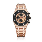 KIMSDUN Men's Watch Fashion Steel Band Three Eyes Waterproof Multifunctional Automatic Mechanical men's casual Watch K-1222A
