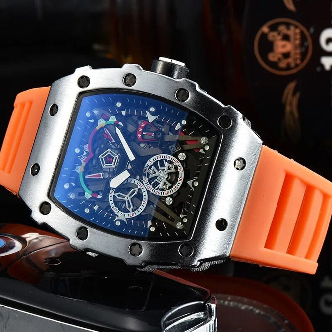 Men's watch Quartz Watch Barrel-Shaped Casual Waterproof Calendar Men's Watch in Stock 9791F
