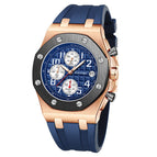 PINTIME Watch Multifunctional Men's Watch Running Seconds Sports Waterproof Calendar Quartz Tape 7008