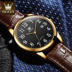 OLEVS Watch for men fashion figure simple calendar waterproof quartz men watch 5566 men