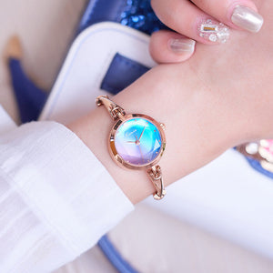 kimio Fashion ladies watch gradient color small female quartz watch  fresh waterproof bracelet watch lady office 6406