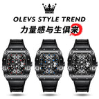 OLEVS Men's watch douyin live fashion waterproof quartz men's causal Watch 3602