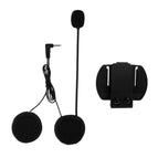 EJEAS Accessories SET 3.5mm Jack Microphone Speaker Headset and Helmet Intercom Clip and Charging Cable for EJEAS V6 V6 Pro.
