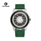 EUTOUR E027 Fashion student steel ball net red simple men and women fashion sports quartz watches canvas Tiktok watch with box gift for father