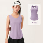 Women yoga vest Summer Wear Loose Running FitnessYoga T-shirt Thin Hollow Mesh Sleeveless Sport women clothing top JYMB008