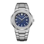 PINTIME 1520Full Steel Mens Watches Top Brand Luxury Gold Casual Quartz Male Wristwatch Waterproof Military Watch Men Calendar Clock