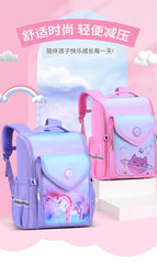 New Waterproof Primary School Student Schoolbag Integrated High Quality Spine Protection Children Backpack Boy and Girl