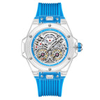 ONOLA ON3835 2023 New men watch Double Flying Wheel Automatic Mechanical Watch Men's Silicone Band Waterproof men Watch
