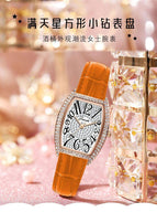 JRANDE ladies watch light luxury women's watch barrel type women's watch H7640L