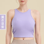 Back Hollow out Rope Yoga Clothes Sports Bra Women's Fitness Sports Tight Top Vest with Chest Pad MZ23