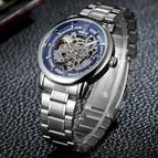 New Winner men watch European American Style Fashion Casual Hollow Automatic Mechanical men casual Watch SLZg78