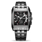 Megir Business Men's Watch Trend Multifunctional Chronograph Steel Strap Quartz Men's Watch 2018G