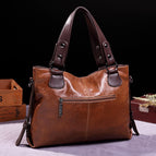 2021 new retro fashion tote casual soft leather shoulder messenger large capacity handbag 250