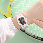 New Women's Candy Series Watch Genuine Diamond Square Waterproof Fashion Luminous lady quartz Watch 8084B
