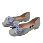 Women's shoes 2022 cnew soft leather soft sole shallow mouth square toe flat single shoes female large size pregnant women shoes 555-17