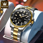 OLEVS Watch Green Water Ghost Automatic Mechanical Watch Luminous Waterproof Men's Watch 6650 Mechanical