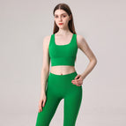 New yoga suit Cross Shoulder Strap Beautiful Back Tank-Top Yoga Clothes Women's Skinny Running fitness Sports Two-Piece set TZ-230322