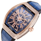 Prance Man Star Watch Men's Wine Bucket Full of Diamonds Richard Fashion Brand Calendar Men's Watch Fashion