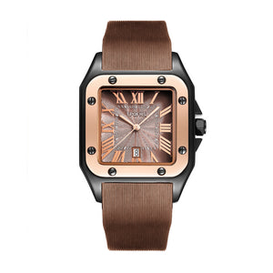 TPOFHS 8154 Net Red Tide Watch Silicon Tape Waterproof Watch Wholesale Roman Square Retro with Calendar Quartz Watch Casual Women's Watch