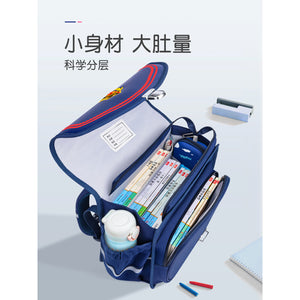 Horizontal schoolbag primary school children's ultra-light ridge protection to reduce the burden of boys and girls 2022 new LAF011