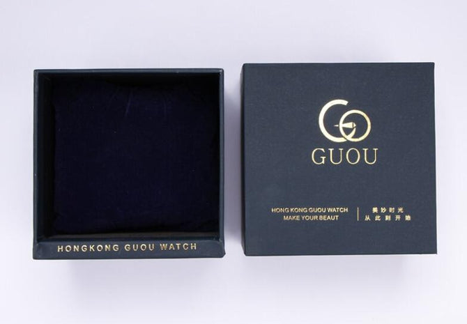 GUOU Box Original Watch Box Fashion Luxury Gift Box with Original box and Packing bag Warranty card