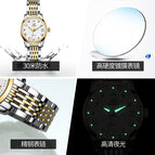 2021 New OLEVS Watch Automatic Mechanical Watch Business Diamond Double Calendar Waterproof Ladies casual Watch 6630
