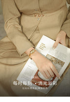 Watch women's 2022 new fashion trend women's niche design simple steel strap ladies watch 1901