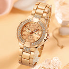 PINTIME Diamond-Embedded Fashion Waterproof Quartz Watch Business Casual Watch Women 2021