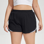 Breathable Loose Anti-Exposure Yoga Shorts Outdoor Running Reflective Large Size Sports Shorts Women's Fitness Hot Pants KK185